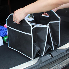 ECVV Car Trunk Organizer, Collapsible Portable Multi-Compartment, Automotive SUV Car Organizer for Storage CargoTruck & Car Accessories