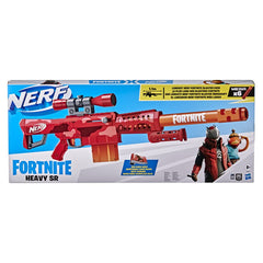 Nerf Fortnite Heavy SR Blaster, Longest Nerf Fortnite Blaster Ever, Removable Scope, 6 Official Nerf Mega Darts, Kids toy, Teens and Adults, Outdoor toy for kids Ages 8+