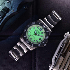 Citizen Men's Mechanical Automatic Green Dial Watch NJ0177-84X