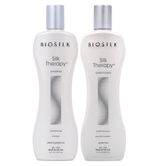BIOSILK Silk Therapy Duo Set Shampoo and Conditioner - 12 Fl Oz (Pack of 2)