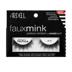 Ardell Faux Mink Lash, feathery look, Lightweight with Invisiband- 810, Black