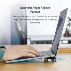 Hagibis Laptop Cooling Pad, Ergonomic Laptop Stand Small Invisible Cooler Ball Portable Magnetic Foot Heat for MacBook Pro Computer (Grey)
