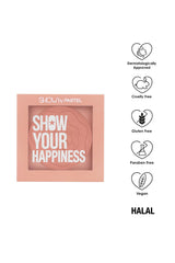 Pastel | Blush powder for face | Show Your Happiness Blush | Lightweight, Smooth, Blendable, Long-lasting - 203 (Naive)