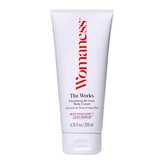 Womaness The Works All-Over Toning Body Cream, Firming Body Lotion for Women, Hydrating Body Lotion for Dry Skin with Niacinamide & Hyaluronic Acid, Anti-Aging Skin Tightening, Menopause Care - 200 ml