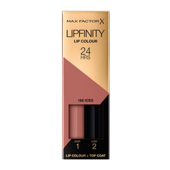 Max Factor Lipfinity 2-step Long Lasting Lipstick - 160 Iced, 2.3 ml + 1.9 g