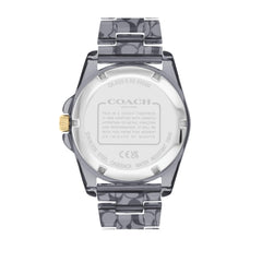 COACH WOMEN'S GREY DIAL BLACK TRANSPARENT SIG C ACETATE BRACELET WATCH - 14504273