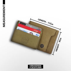 HAMMONDS FLYCATCHER Genuine Leather Wallet for Men - RFID Protected Leather Purse for Men, Money Purse for Men, Bi-Fold Wallet - 6 Card Slots, 1 Card Case, Coin Pocket, Hidden Pockets, Moss Green