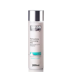 Swiss Image Refreshing Cleansing Milk 200 ml | Non-Greasy, Gentle Facial Cleanser & Makeup Remover | Cleanses, Brightens, Balances Oil & Removes Impurities | Combination to Oily Skin | Swiss Made
