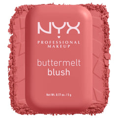 NYX Professional Makeup Buttermelt Blush, Powder Blush, up to 12 H Wear, Fade & Transfer Resistant, Feeling Butta.