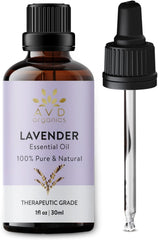 Lavender Essential Oil 30ml | 100% Pure and Natural Therapeutic Grade for Massage Aromatherapy Relaxation Sleep Laundry Meditation Skin Diffuser Fragrance | 1 fl. Oz