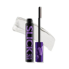 URBAN DECAY Slick Day Strong Hold Clear Brow Gel, Lifted, Laminated Eyebrows, Up to 24 HR Wear, Comfortable Feel with Water Based Wax, Flake Proof, No White Cast, Dries Clear, Vegan 0.23 fl oz