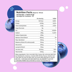 PLIX - THE PLANT FIX Hyaluronic Acid 15 Effervescent Tablets For Radiant Skin | Blueberry Flavor Pack Of 2 | Superfoods Enriched | Supports Skin Hydration | Helps To Reduce Fine Lines | Vegan