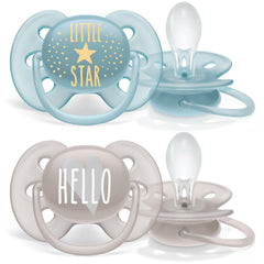 Philips Avent Ultra Soft Pacifier, 6-18 Months, 4 Pieces