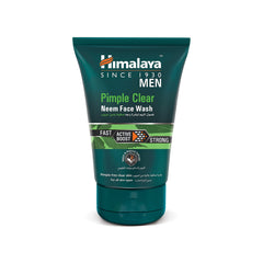 Himalaya Since 1930 Pimple Clear Neem Face Wash Unclogs Pores and Acts Fast on Men's Pimples -100ml| No.1 Face Wash Brand in UAE