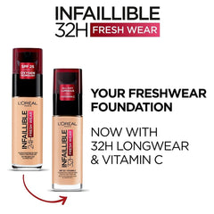 L'OREAL PARIS, Infaillible 24hr Freshwear Foundation 330 Hazelnut