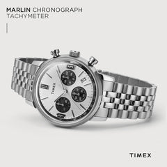 Timex Men's Marlin 40mm Watch - Dial Stainless Steel Case Stainless Steel/Silver-Tone/Stainless Steel
