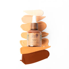 Sweet LeiLani Liquid Foundation, Waterproof Full Coverage Foundation Vegan, Cruelty-Free, 3 in 1 Makeup Foundation Liquid. No Parabens, Gluten, Fragrance (Nude Beach)- 1 oz