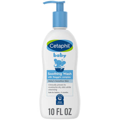 Cetaphil Baby Soothing Wash, Paraben Free, Hypoallergenic, Colloidal Oatmeal, Dry Skin, Soap Free, Safe for Babies Older than 3 Months, 10 Fluid Ounce (Packaging May Vary)
