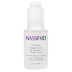 NassifMD Pro Peptide Collagen Serum, Clinical Grade with Premium Ingredients for Hydrated Smooth Skin, Lightweight Fast Absorbing Anti Aging Formula for Softer Texture and Healthy Glow, 1 oz
