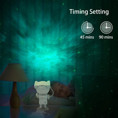 AWH CLOSUNT Space Buddy Projector, Astronaut Light Projector, Star Galaxy Night Lights, Nebula Galaxy with Timer and Remote, Kids Gaming Room Bedroom Decor, Christmas, Great Gift for Kids