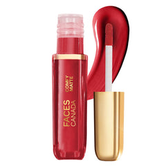 FACES CANADA Comfy Matte Liquid Lipstick On My Way 01 - Matte Lipstick, Super Smooth Long Lasting - Intense Matte Color Enriched With Almond Oil & Vitamin E - No Alcohol (3 ml)
