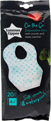 Tommee Tippee Crumb & Mess Catcher Disposable Bibs 20pcs