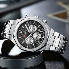 CURREN 2023 Watch Men's Quartz Luxury Luminous Wrist Watch With Stainless Steel Chronograph watch For Men 8440