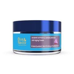 Blue Nectar Ayurvedic Anti-Aging Cream for Women to Boost Collagen and Deep Hydration for Face | Natural Skin Tightening Face Cream (14 Herbs, 15g)
