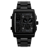Skmei Casual Watch For Men Analog-Digital Stainless Steel, 1274 - Black