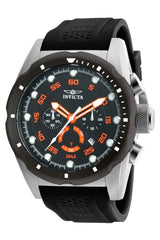 Invicta Men's Quartz Watch, Chronograph Display and Silicone Strap - 20305 - Black