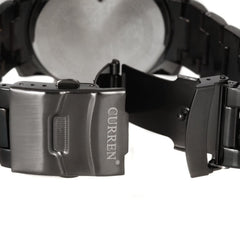 Curren Casual Watch For Men Analog Stainless Steel - 8056 - Black