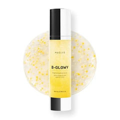 MAËLYS B GLOWY Brightening Body Serum for Dark Spots Supports Even Looking Skin Peptide Formula with Niacinamide & Meadowfoam Oil 3.4 Fl Oz