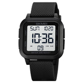 SKMEI Digital Watch - Waterproof Digital Sports Watch with Stopwatch Alarm Countdown Dual Time, EL Backlight Display Digital Watches 42mm Nylon Strap Unisex Wrist Watches for Men Women