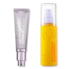 URBAN DECAY All Nighter Dewy Face Primer and Glowy Finish Makeup Setting Spray Bundle All Nighter Waterproof Setting Spray (4 Fl Oz) for Transfer-Resistant + Longwear Makeup Primer (1 fl oz)