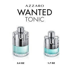 Azzaro Wanted Tonic Eau de Toilette — Mens Cologne — Woody, Aquatic, & Spicy Fragrance, 1.7 Fl Oz