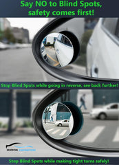 Essential Contraptions Showay Blind Spot Car Mirror 2 Pack-2 Inch Round Rear View Convex Mirrors, Off Color