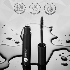 SUGAR Cosmetics Uptown Curl Lengthening Mascara - 01 Black Beauty (Black)
