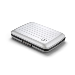 Aluminium Smart Case V2 Wallet - Metal Clasp - RFID Blocking Card Holder - Holds up to 10 Cards and Banknotes - Aluminum Silver