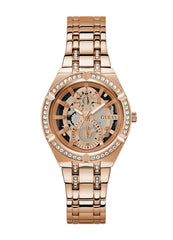 GUESS Women's Quartz Analog Watch with Stainless Steel Strap GW0604L3, Rose Gold, Bracelet