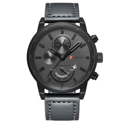 CURREN Casual Men's Watch Analog Leather - 8217 - Gray