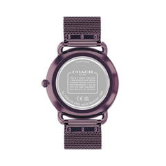 COACH WOMEN'S PURPLE DIAL IONIC PLATED PURPLE STEEL BRACELET WATCH - 14504211