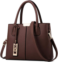 COCIFER Purses and Handbags for Women Shoulder Tote Bags Top Handle Satchel - Coffee