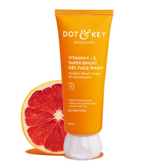 Dot & Key Vitamin C+E Gel Facewash, Daily Glow-Boosting Facewash, Gentle cleansing