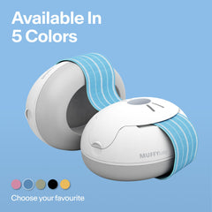 Alpine Muffy Baby Ear Defenders - Noise cancelling ear muffs for babies and toddlers from 12 to 36 months - Prevent hearing damage - Improve sleep on the move - Comfortable fit