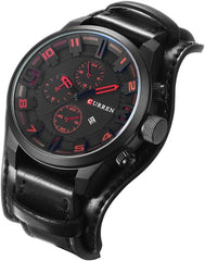 CURREN Analogue Men's Watch (Black Dial Black Colored Strap)