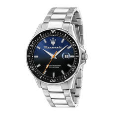 Maserati SFIDA 44 mm Men's Watch, Silver, R8853140001