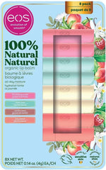 EOS Natural and Organic Lip Balm Stick - Pack of 8