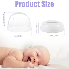PEUTIER 8Pcs Baby Bottle Rings & Caps Including 4 Baby Bottle Lids & 4 Baby Bottle Caps BPA Free Compatible with Philips Avent