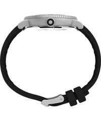 Timex 43 mm Harborside Coast Watch - Black/Black/Silver-Tone/Green