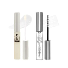 Zuzu Luxe Sheer Lip Gloss GIFTSET, Natural Lip Gloss, Paraben Free, Vegan, 0.17 oz (Clear Gloss/Clear Mascara)